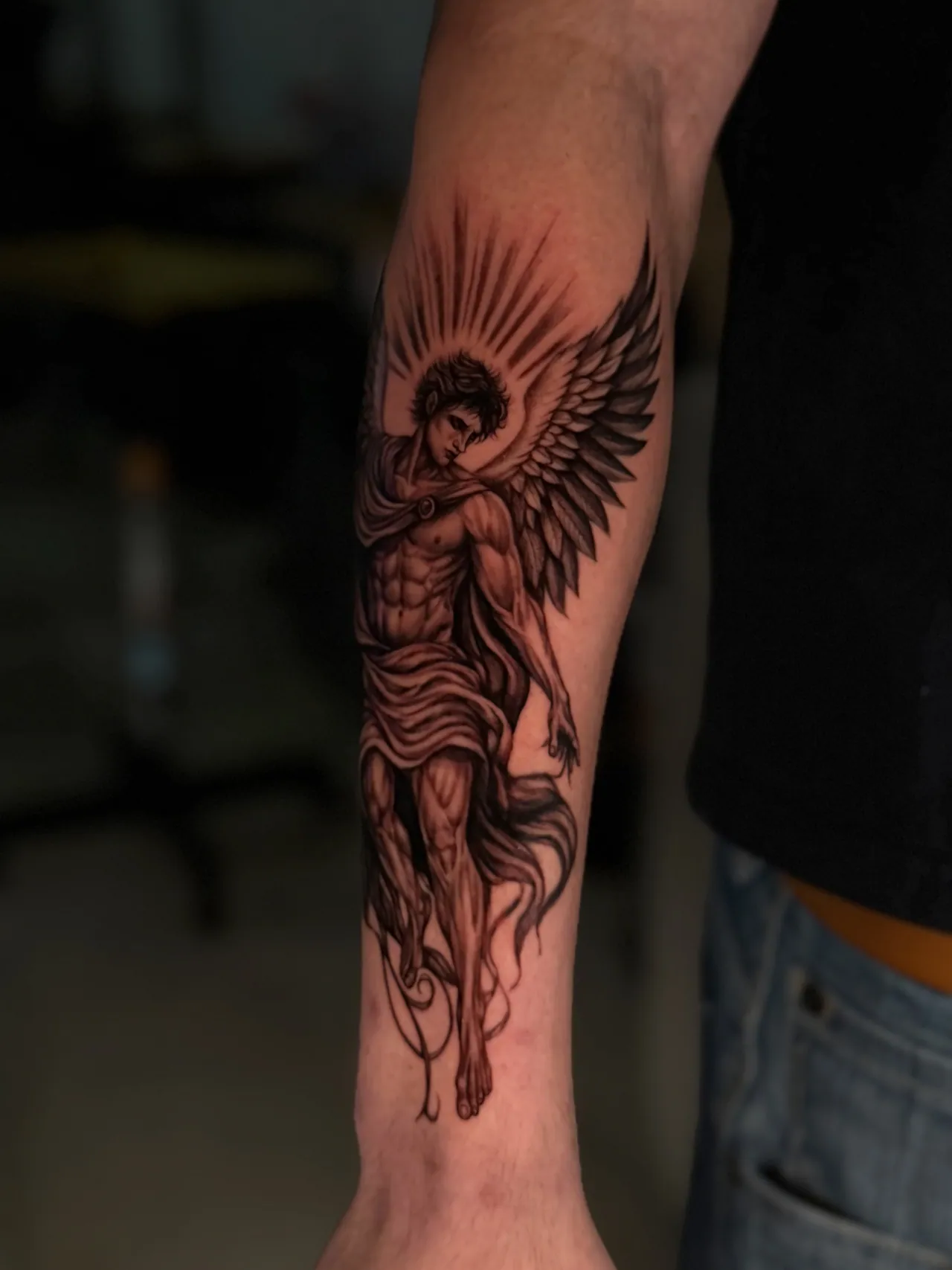 Black & Grey Realism tattoo by Cydney