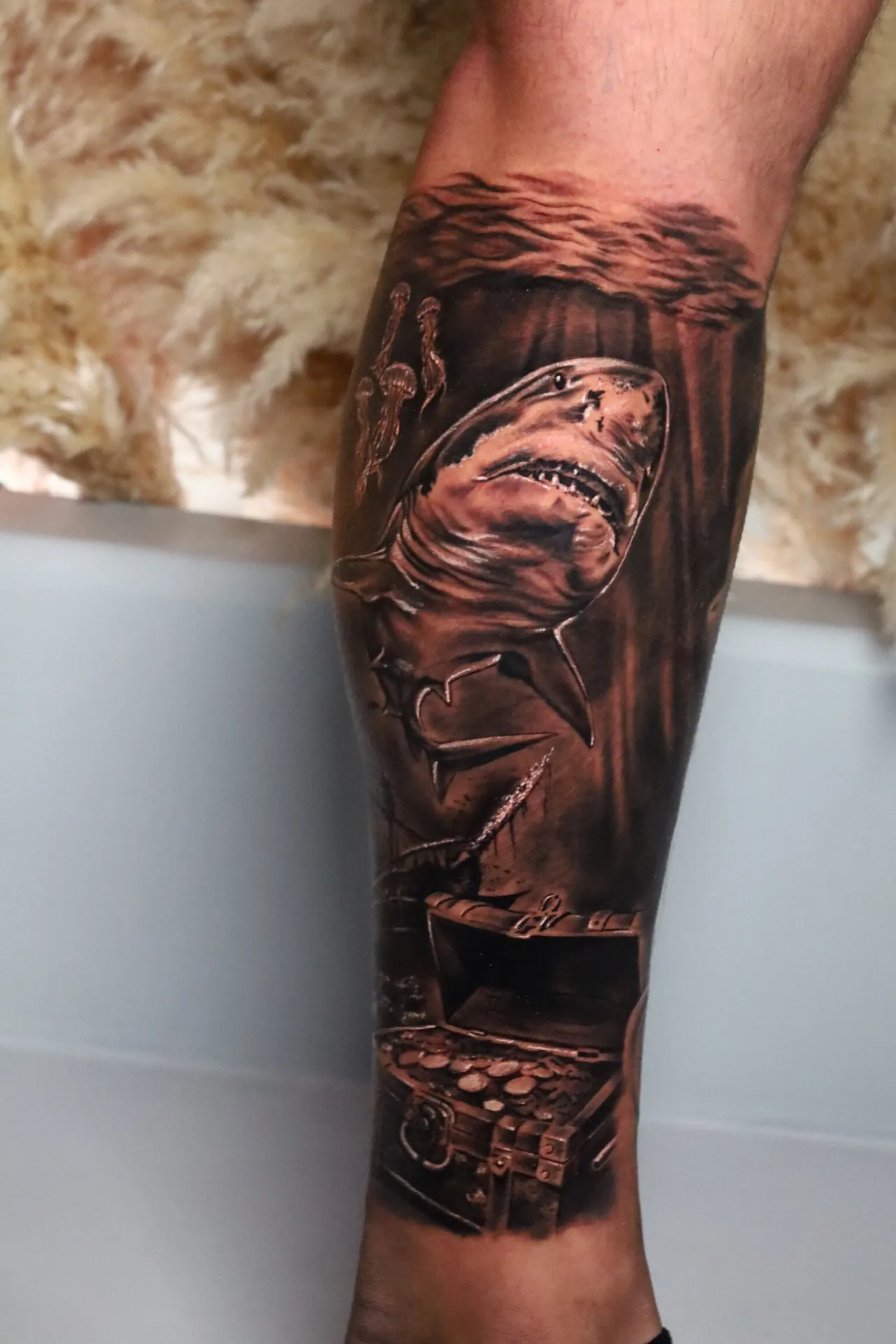 Black & Grey Realism tattoo by Danillo