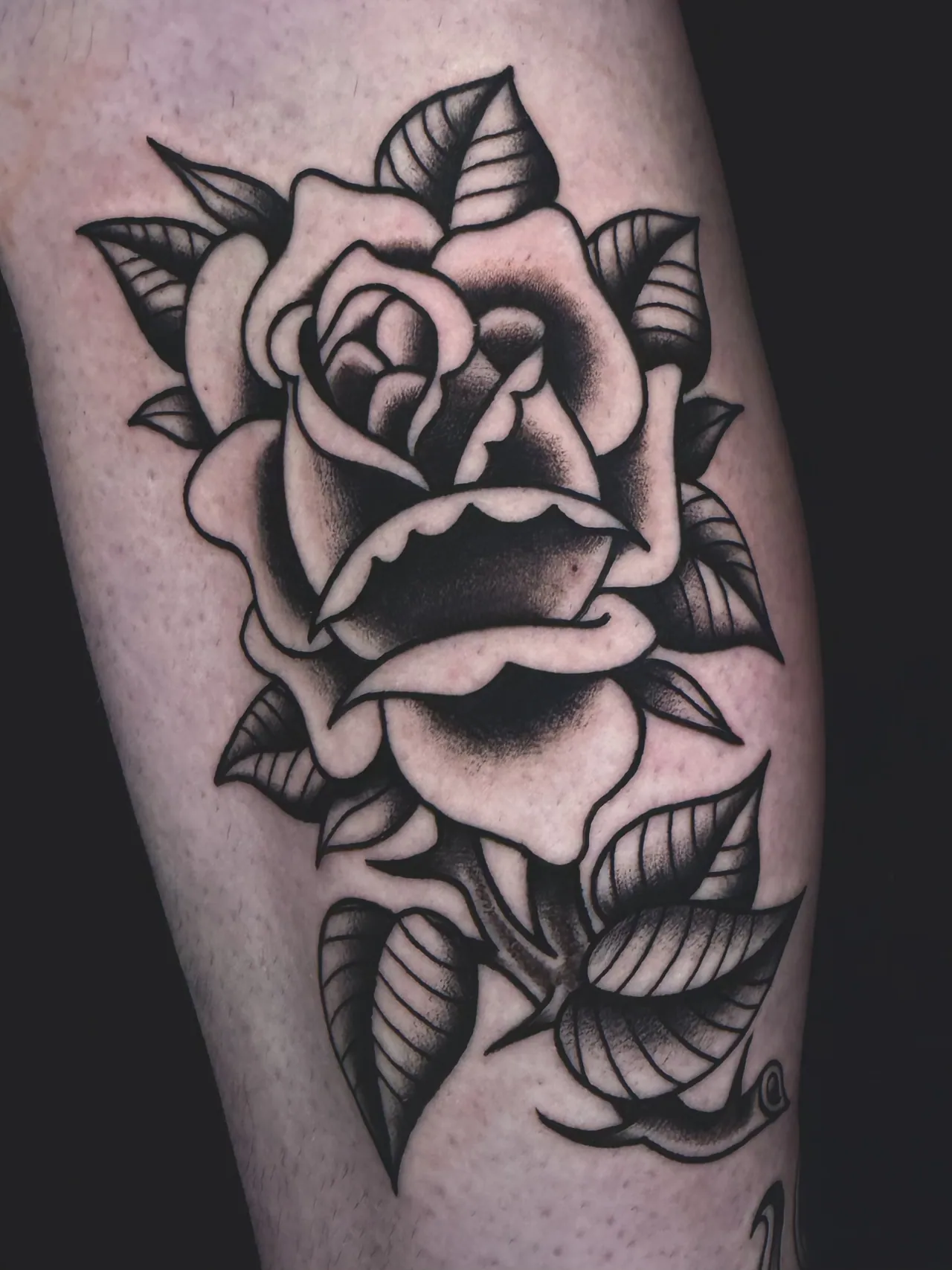 Blackwork tattoo by Daren