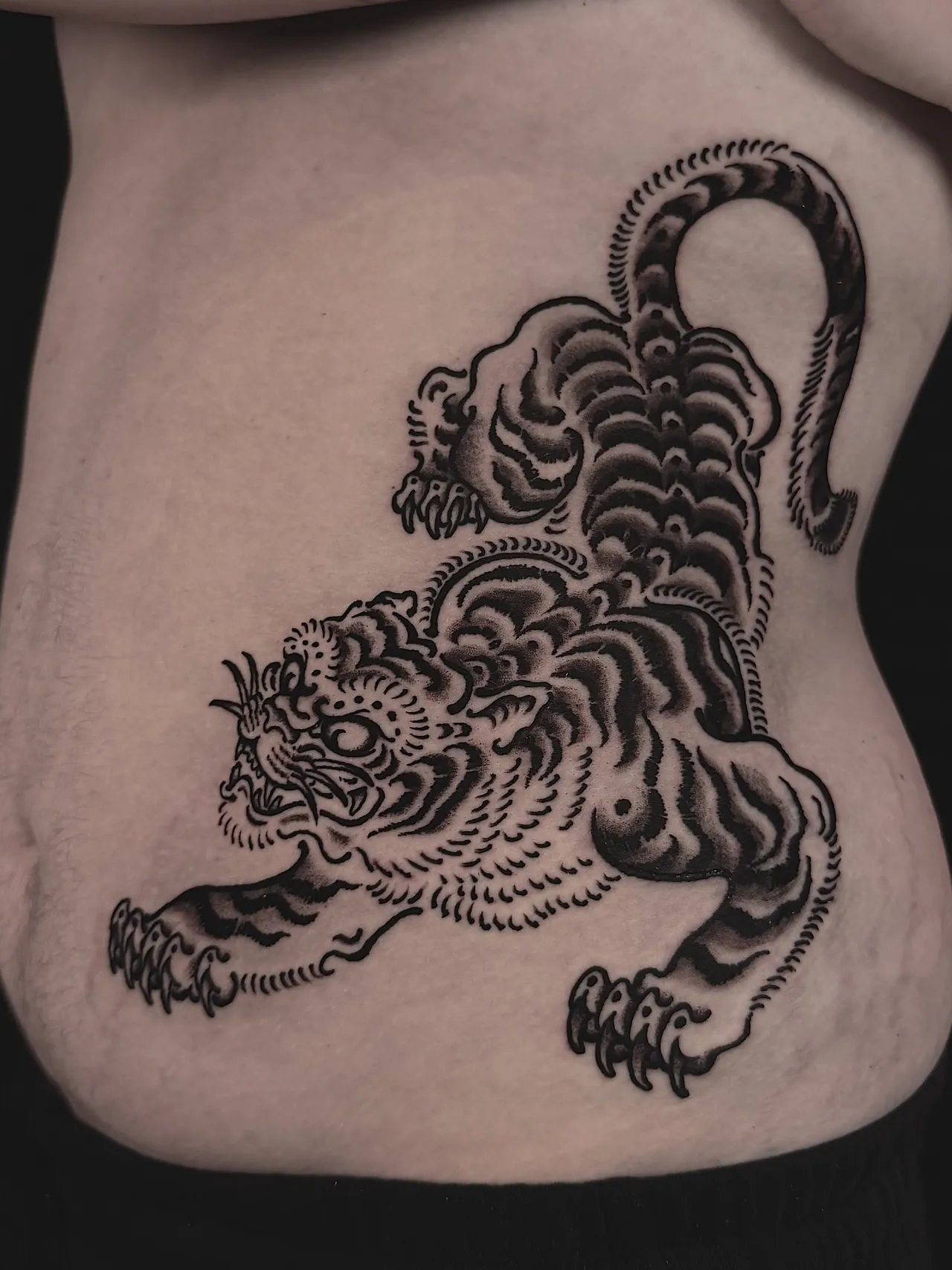 Blackwork tattoo by Daren