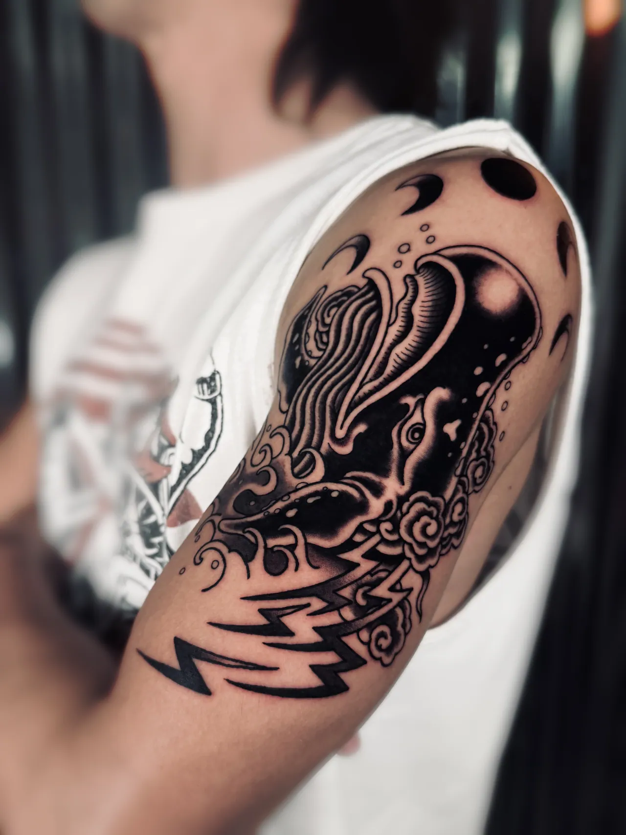 Blackwork tattoo by Daren