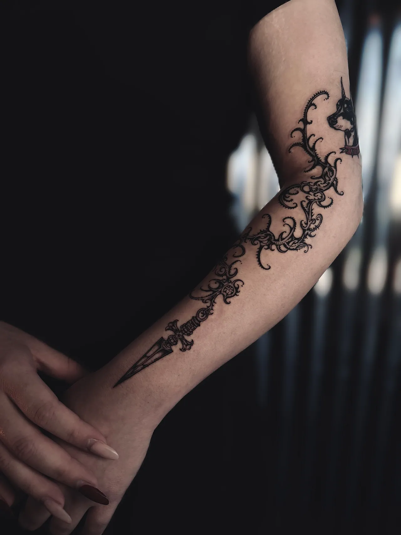 Blackwork tattoo by Daren