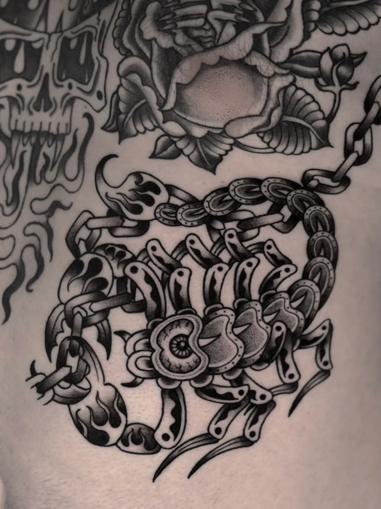 Blackwork tattoo by Daren