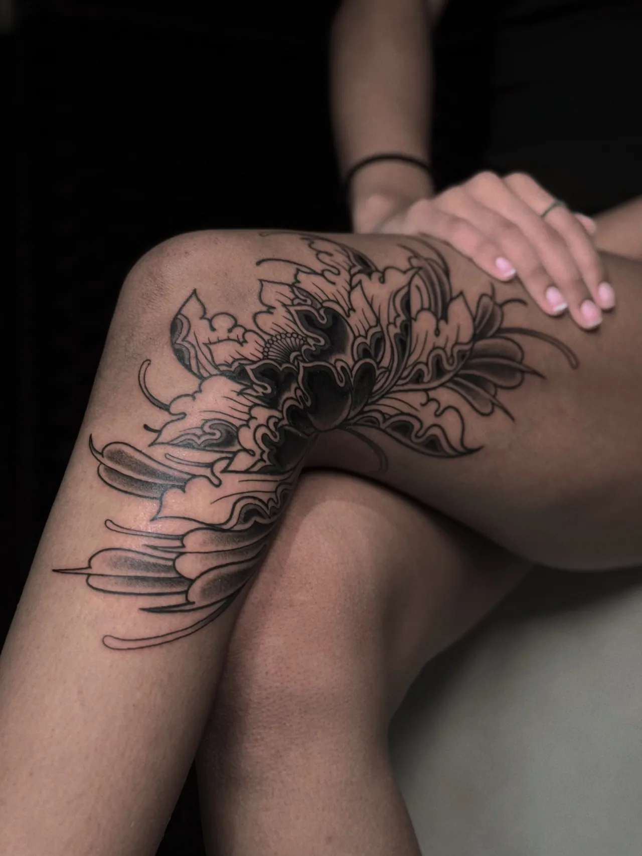 Blackwork tattoo by Daren