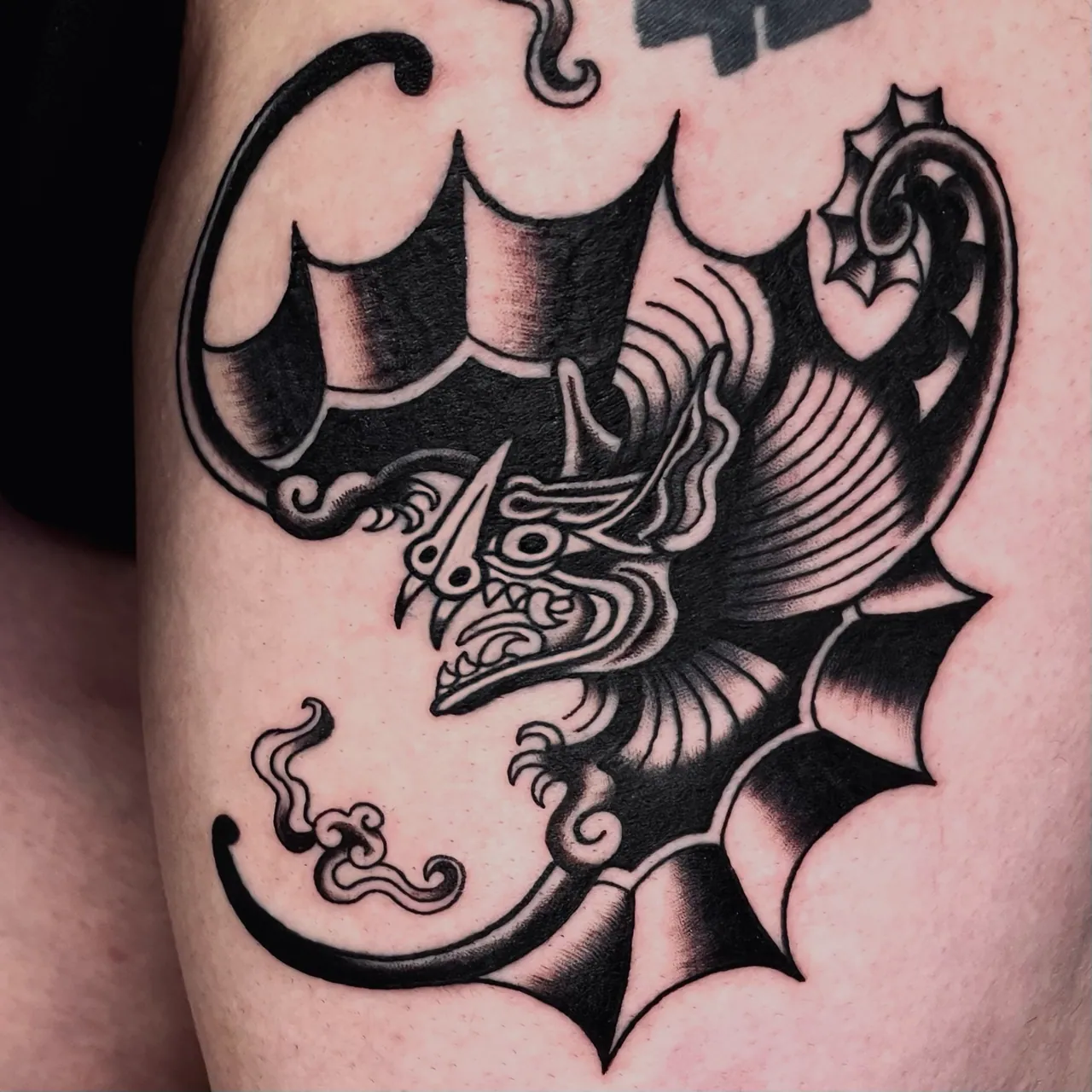 Blackwork tattoo by Daren