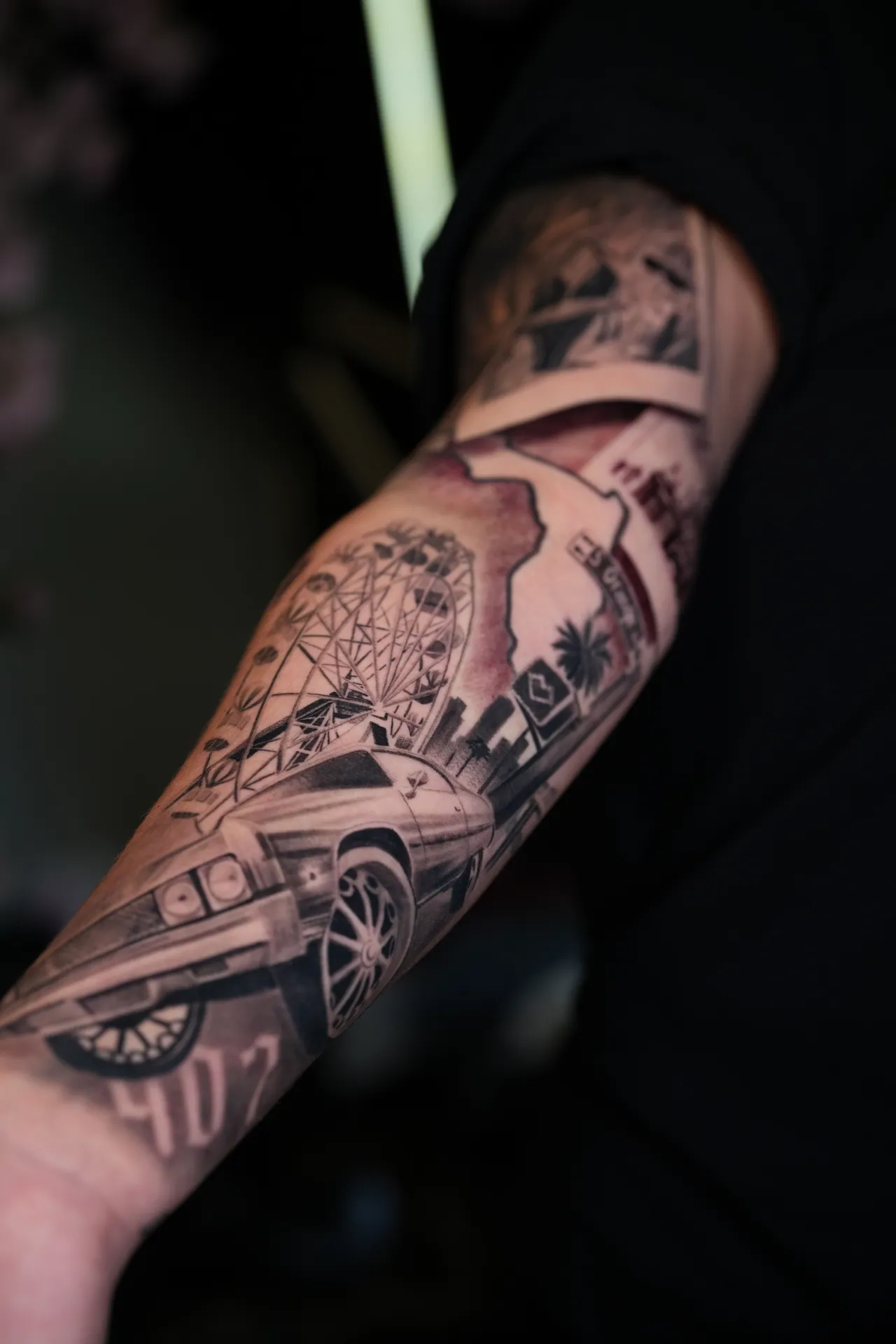 Black & Grey Realism tattoo by Frank