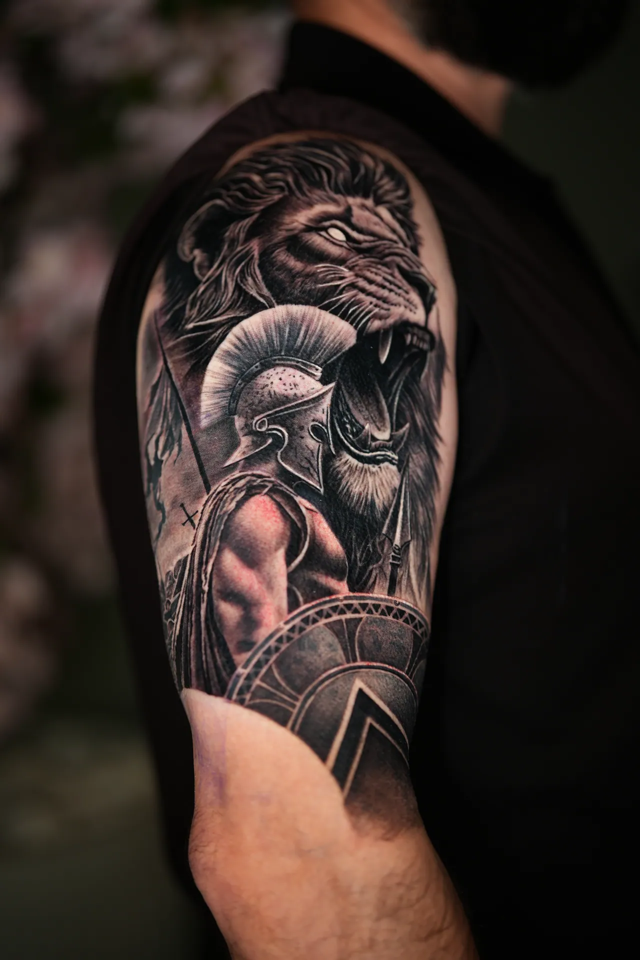 Black & Grey Realism tattoo by Frank
