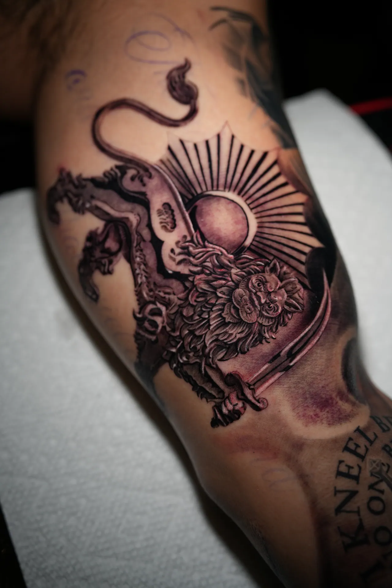 Black & Grey Realism tattoo by Frank