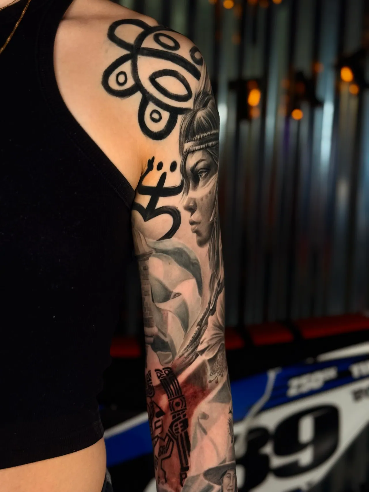 Black & Grey Realism tattoo by Frank
