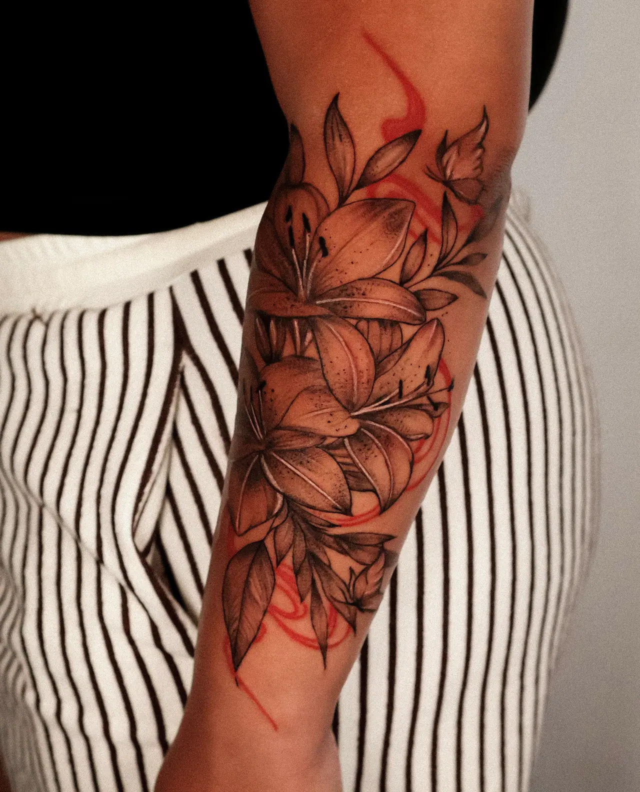 Floral tattoo by Jess