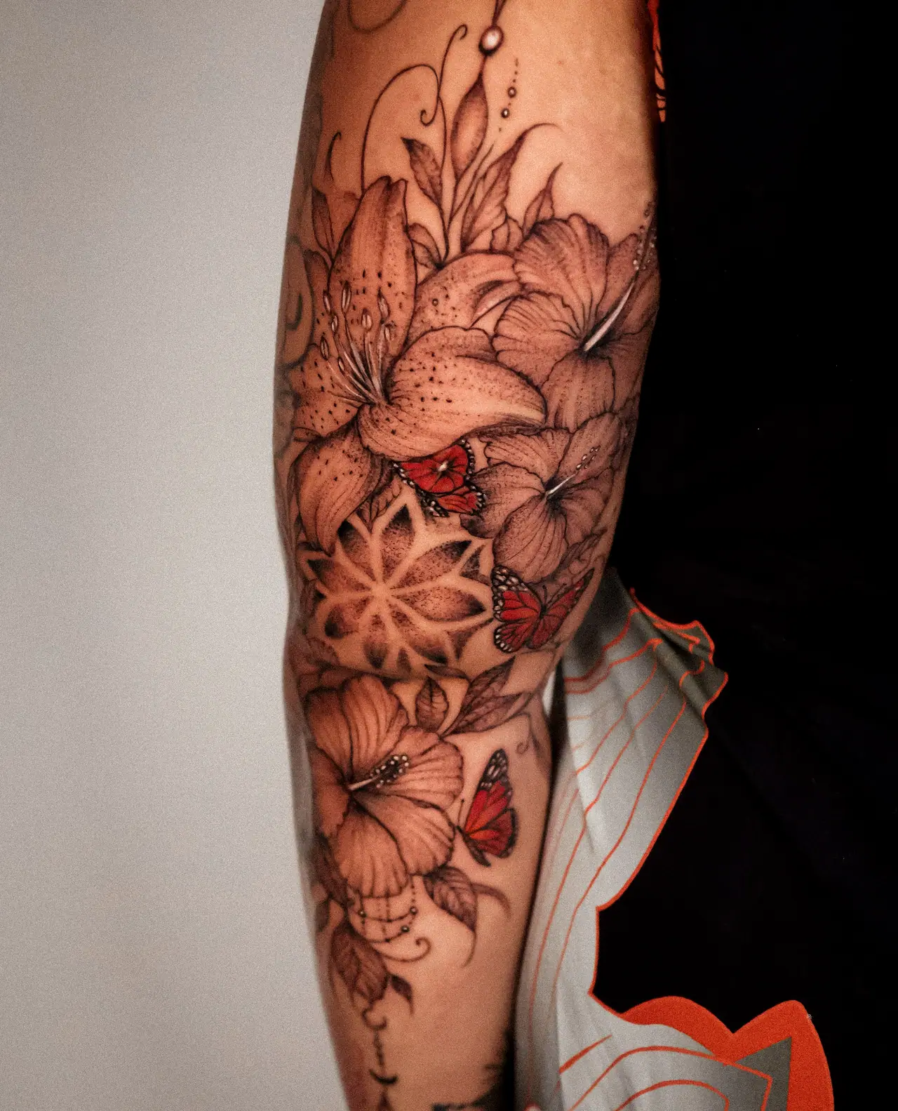Floral tattoo by Jess