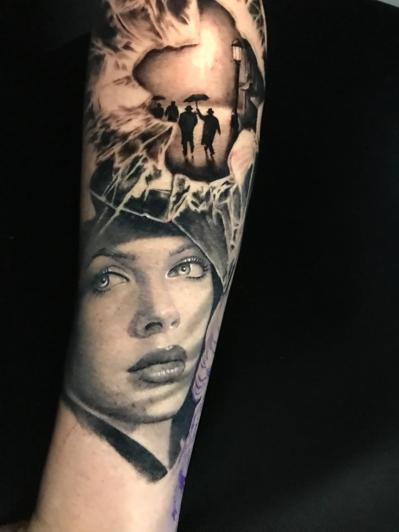 Black & Grey Realism tattoo by Pierre