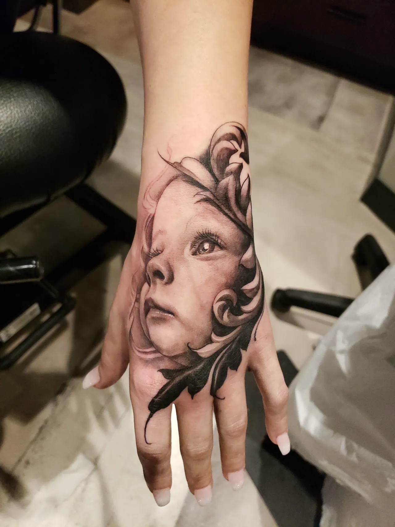 Black & Grey Realism tattoo by Pierre
