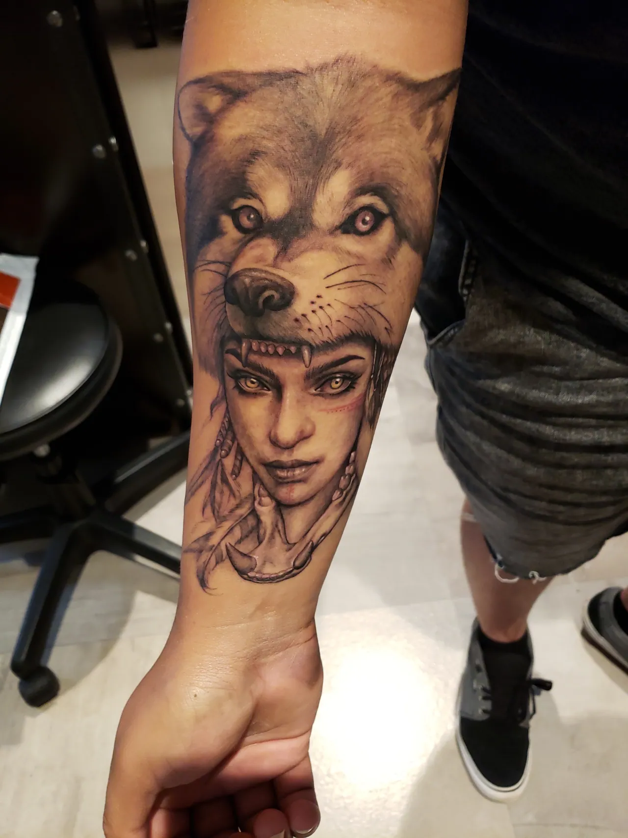 Black & Grey Realism tattoo by Pierre