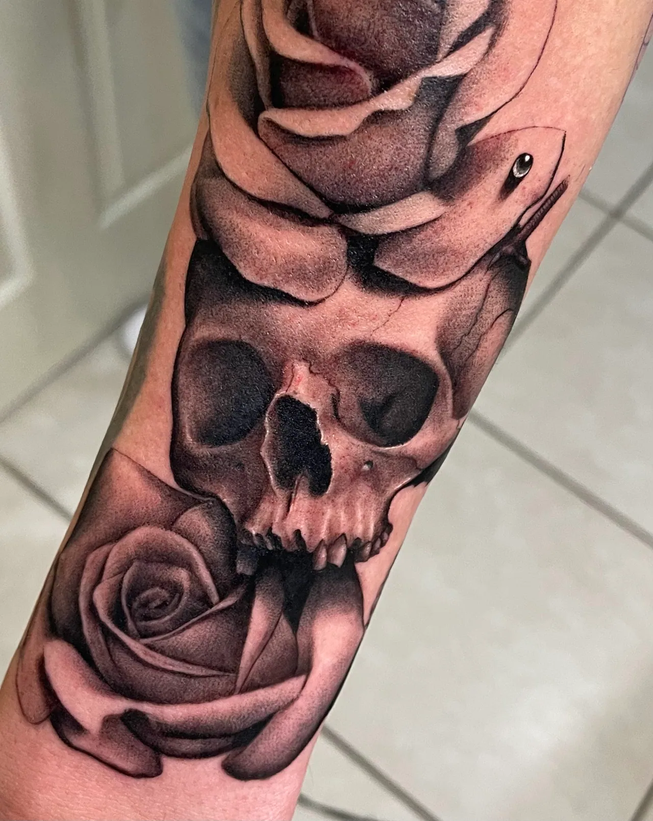Black & Grey Realism tattoo by Pierre