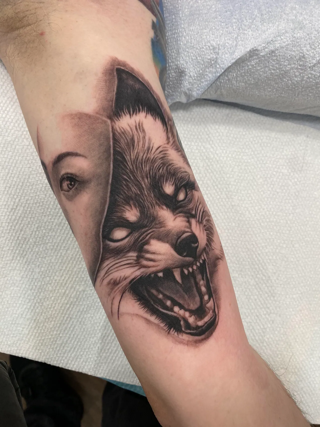 Black & Grey Realism tattoo by Pierre