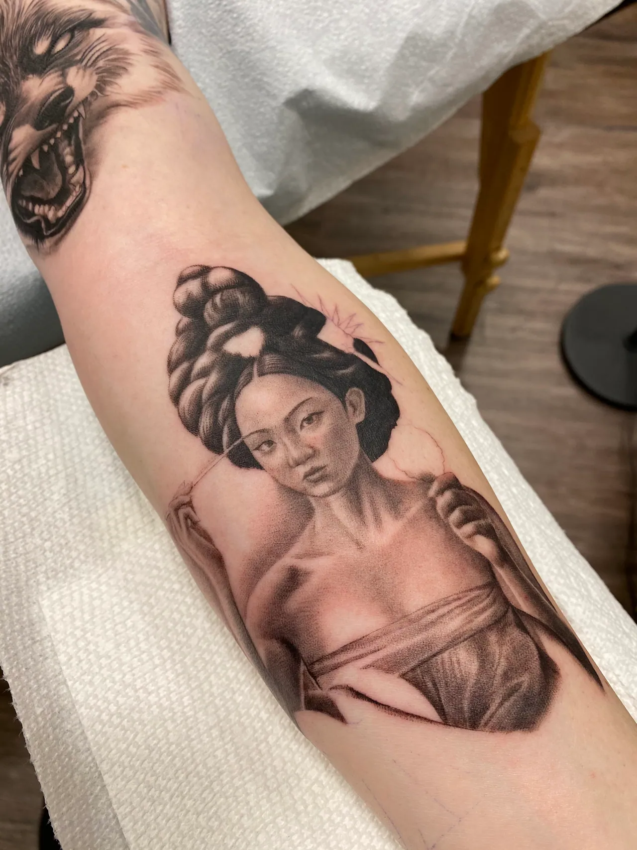Black & Grey Realism tattoo by Pierre