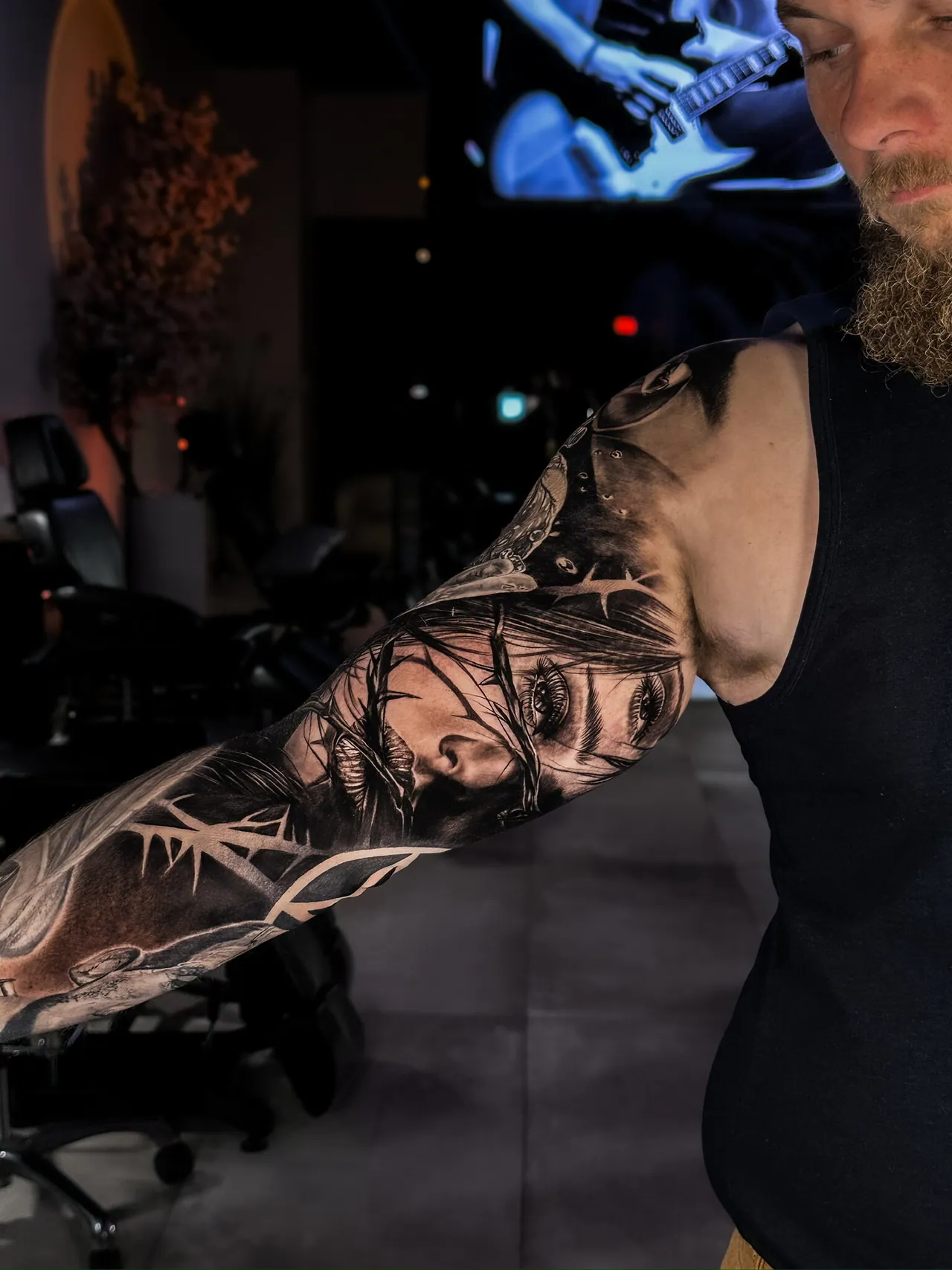 Black & Grey Realism tattoo by Sirko