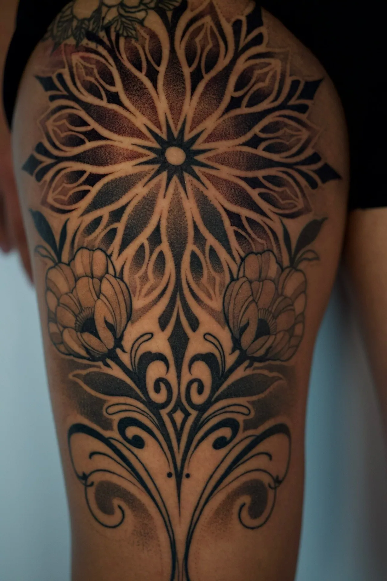 Ornamental tattoo by Valeria