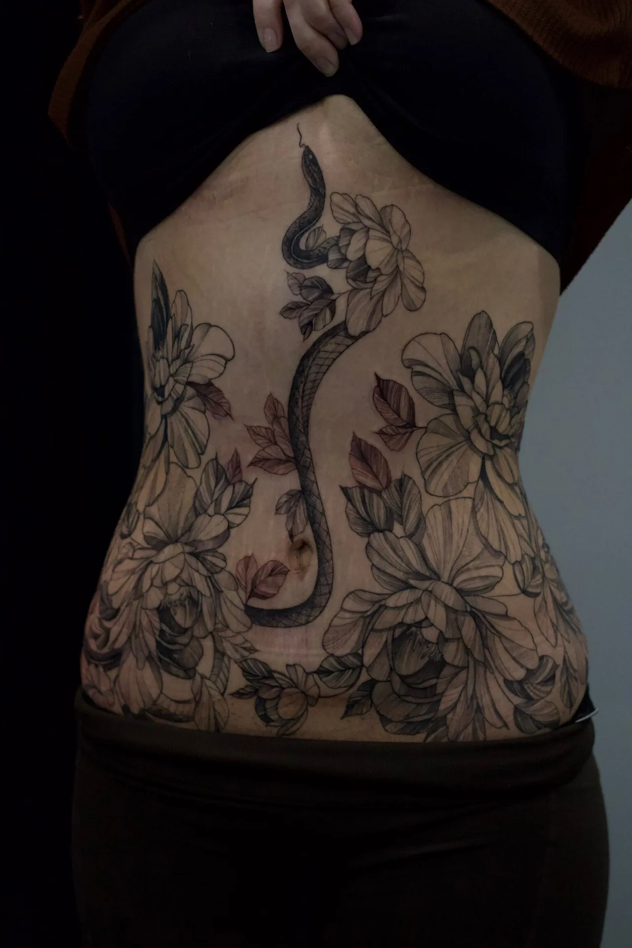 Floral tattoo by Valeria