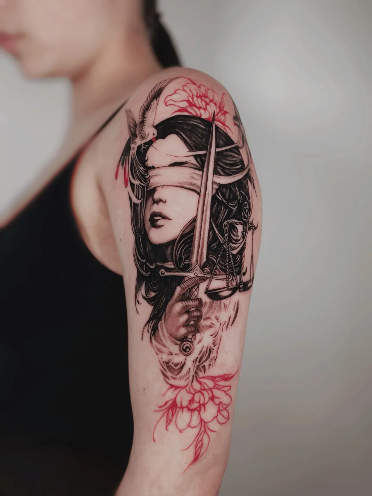 Illustrative tattoo by Veegee