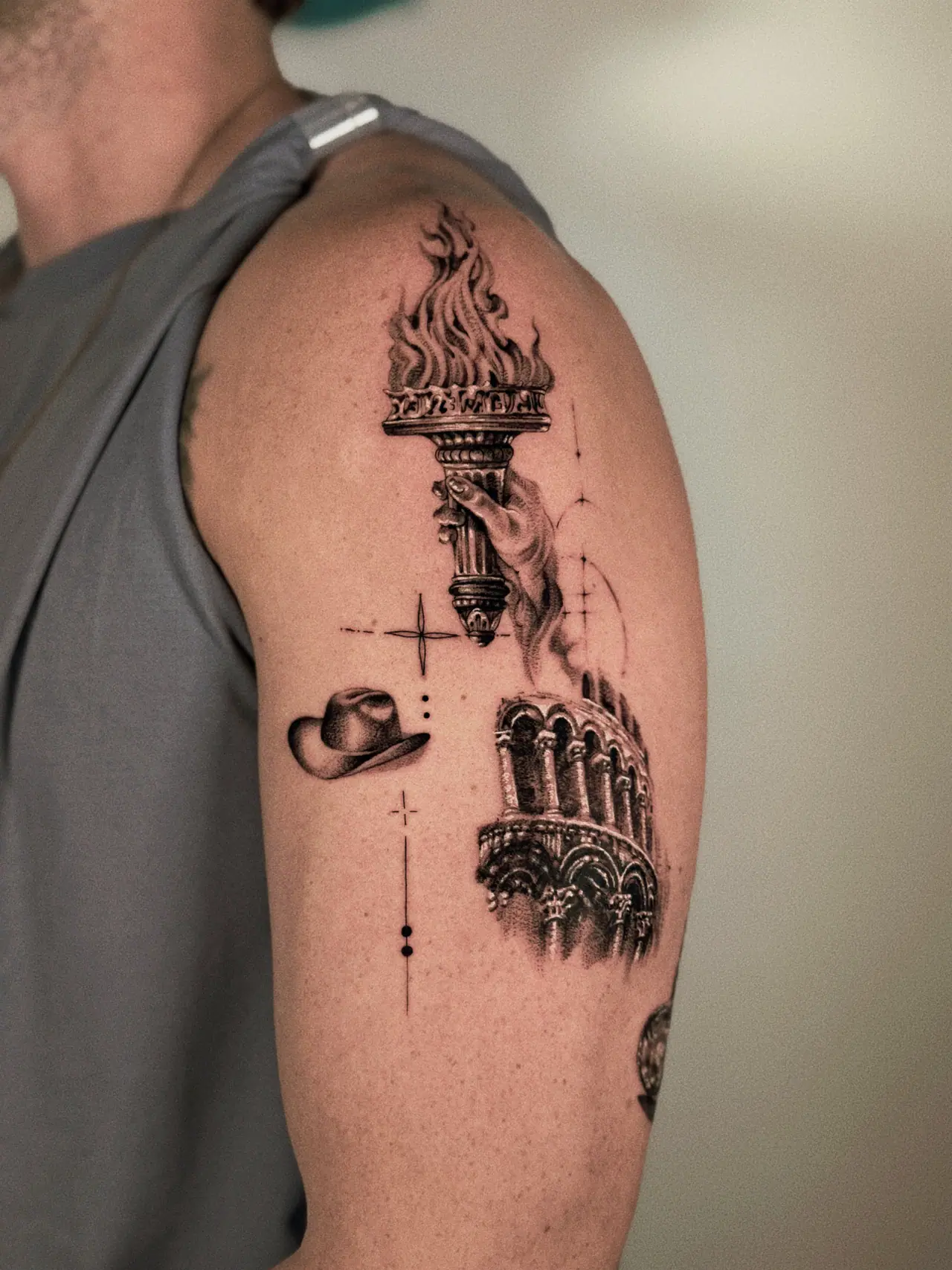 Black & Grey Realism tattoo by Veegee